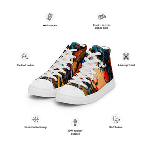 Stardust by Sabet Women’s high top canvas shoes