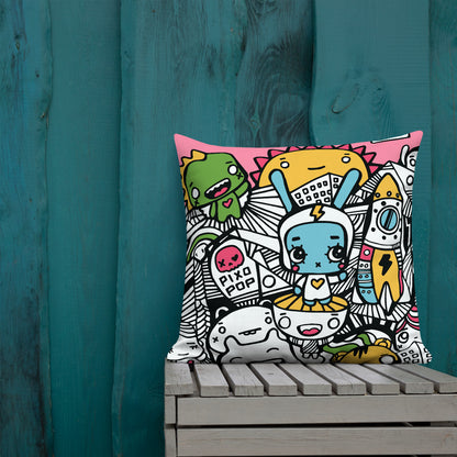 Pixopop Lovestack Stitch Premium Pillow
