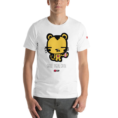 Pixopop Chill Tiger Teegro Short-Sleeve Unisex T-Shirt