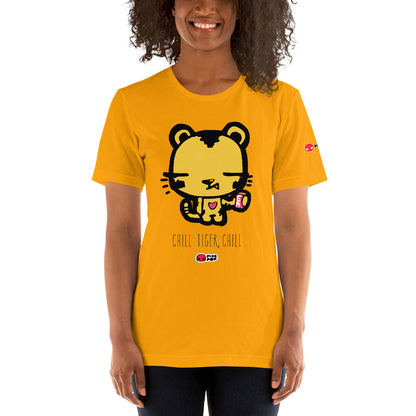Pixopop Chill Tiger Teegro Short-Sleeve Unisex T-Shirt