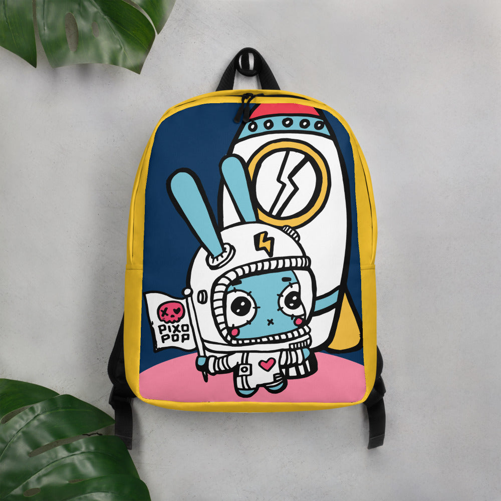 Pixopop Astro-Bunny Minimalist Backpack