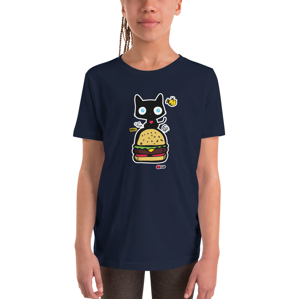 Pishi Burger Youth Short Sleeve T-Shirt