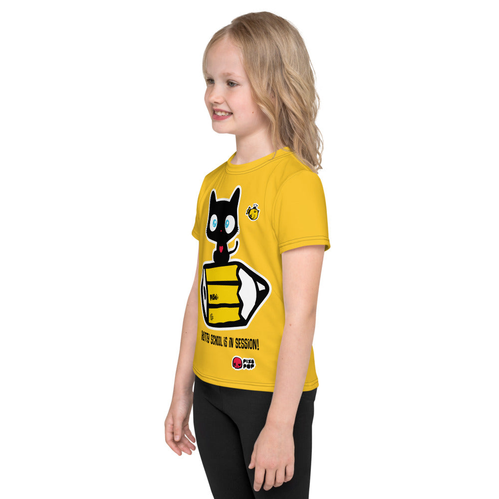 Pixopop Kitty School Kids T-Shirt