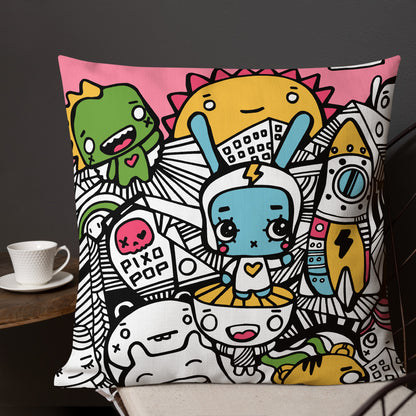 Pixopop Lovestack Stitch Premium Pillow
