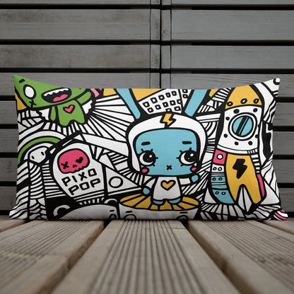 Pixopop Lovestack Stitch Premium Pillow