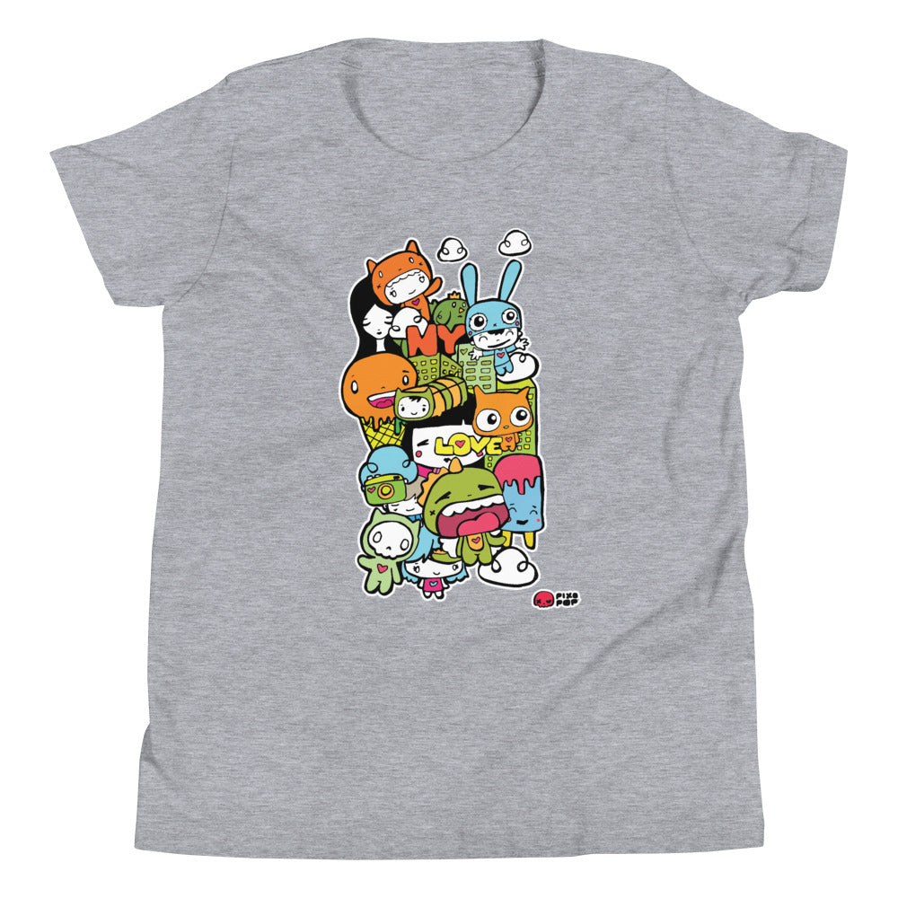 Pixopop Love Stack One Youth Short Sleeve T-Shirt