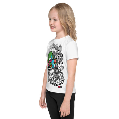 Pixopop Love Stack "Green Heart" Kids T-Shirt