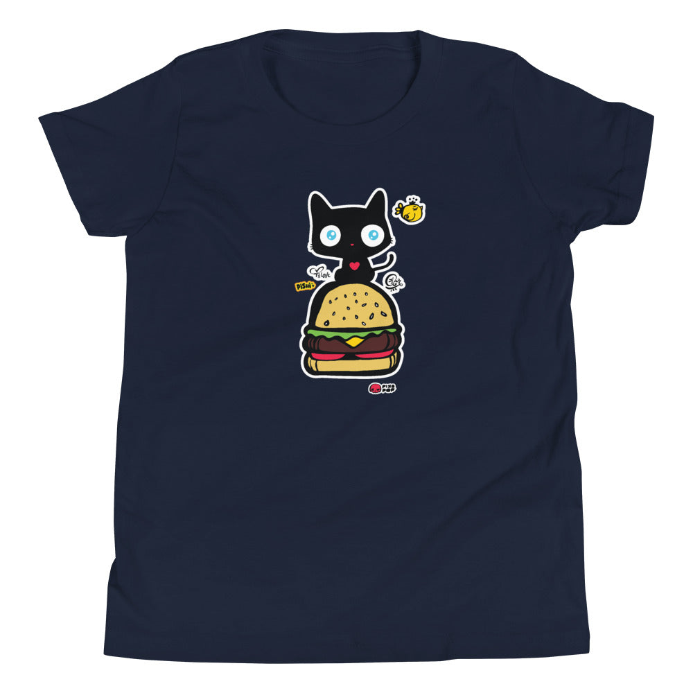 Pishi Burger Youth Short Sleeve T-Shirt