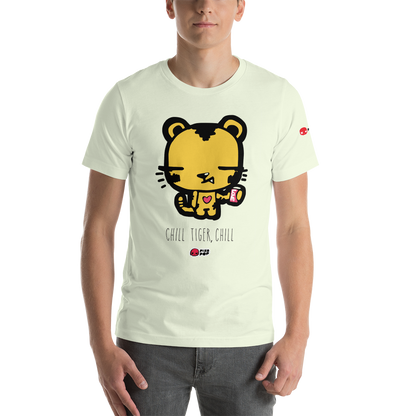 Pixopop Chill Tiger Teegro Short-Sleeve Unisex T-Shirt
