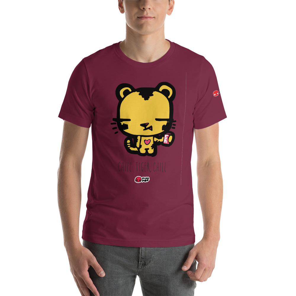Pixopop Chill Tiger Teegro Short-Sleeve Unisex T-Shirt